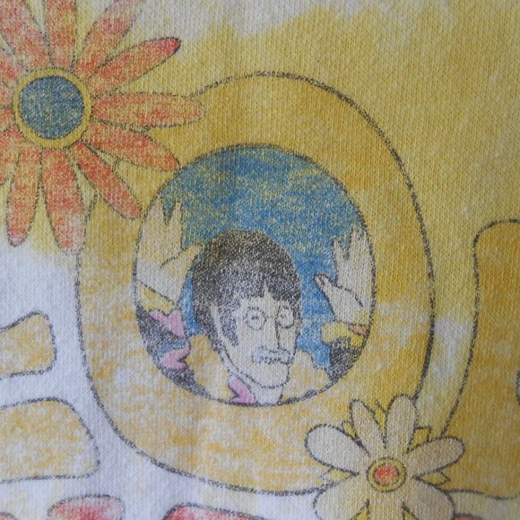 The Beatles Tie Dye Yellow Submarine Sweatshirt - Picture 8 of 10